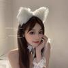 Sexy Cat Ear Headband Women Fluffy Plush Hair Hoop Cute Lolita Bell Choker