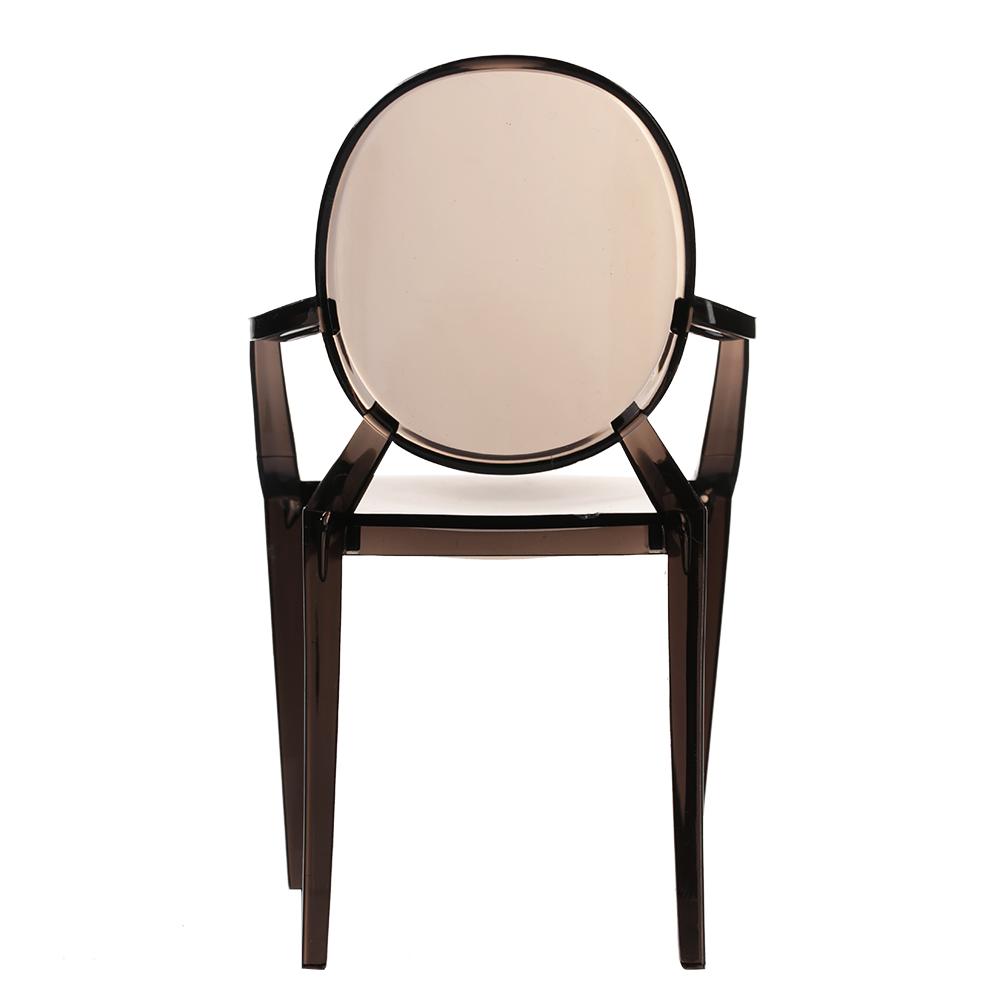 Miniature Armchair Plastic Chair Model Furniture for 1/6 Doll House Accessories (Grey)