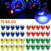 10pcs T5 B8.5D 5050 SMD Led Dashboard Cluster Speedmeter Instrument Panel 12V Low Power Dust Shock Proof LED Light Bulbs Kit Bulbs 7