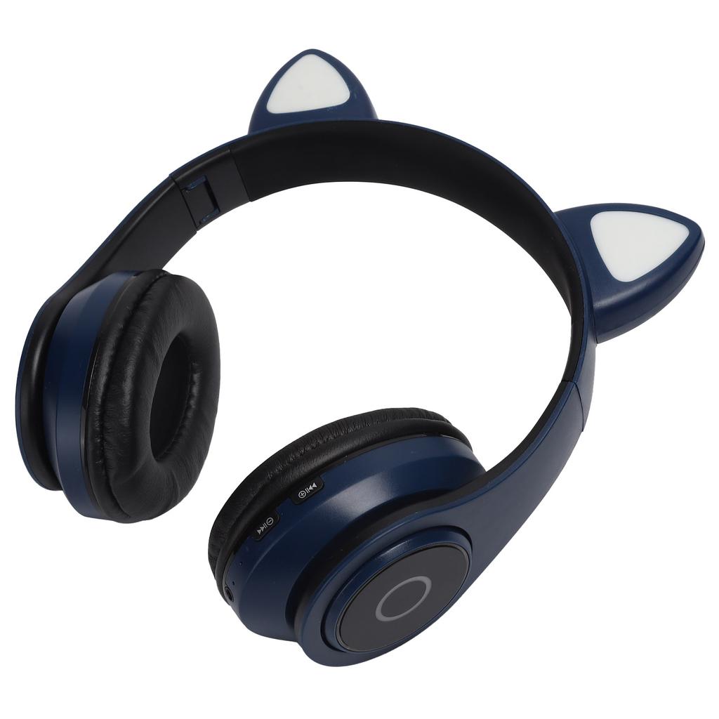 B39 Katzenohrenform Kabelloses Headset Bluetooth Niedlicher Gaming-Kopfhörer für Musik Zuhause Sport Blau
