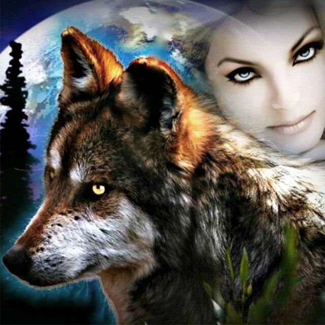 

Нове надходження, алмазна вишивка, вовк, тварина, мозаїка, набір зі стразами, алмазний живопис, жіночі ремесла, прикраса дому Full Round 20x20CM