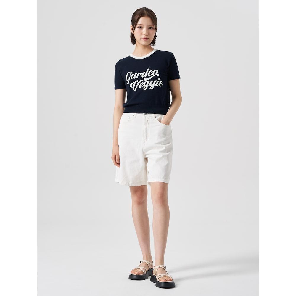 8SECONDS Lettering Short Sleeve Pullover Navy (324751Lybr)