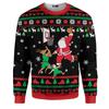 3d Print Santa Claus Playing Hockey Graphic Sweatshirts Men's Merry Christmas Crew Neck Pullover Sweater New In Xmas Hoodie