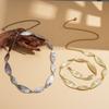 Irregular Leaves Waist Belt Adjustable Belly Chain Fashion Match Skirt Belt  Beach