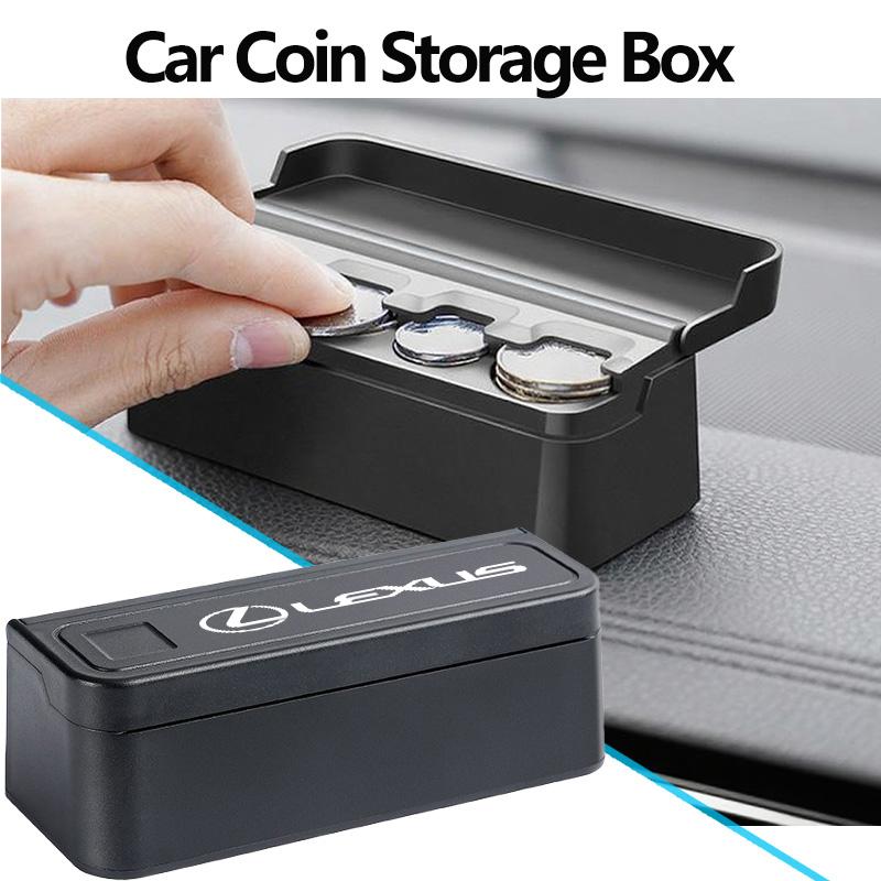 For Lexus Car Small Coins Holder Storage Box Coin Collectible Case Creative Central Armrest Box Wallet UX250h RX450h CT200h