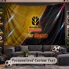 Wall Hanging Tapestry Custom NameNew Holland Pattern Personalized Printed Fabric Wall Decor
