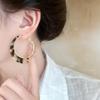 Exaggerated Personality Geometry Big Circle Leopard Print Hoop Earrings for Women Trendy Piercing Erarring Jewelry Gifts
