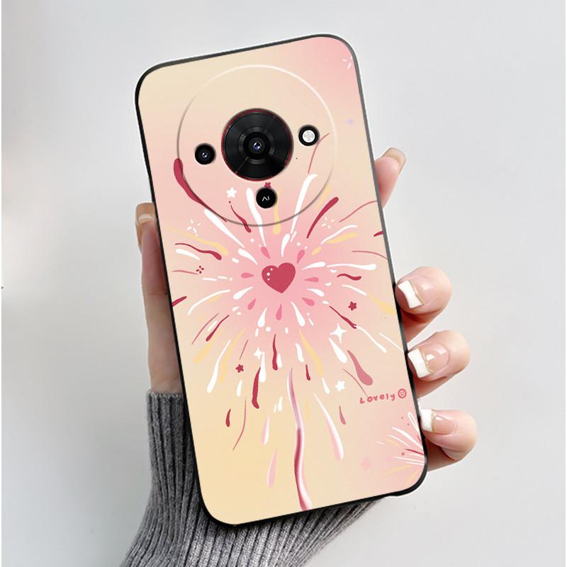 Cute Cartoon Case For ZTE Blade A76 5G Z2469N Capa Funda Printing Shell Protective Cover Soft Silicone Black Casing Coque