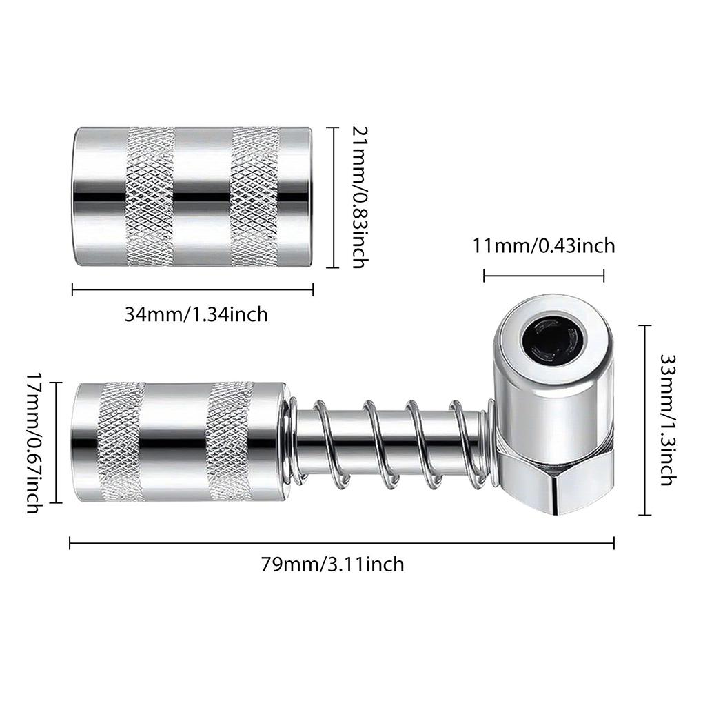 1PC 90 degree connector adapter nozzle adapter accessory 3 claw connector fitting tool with sleeve