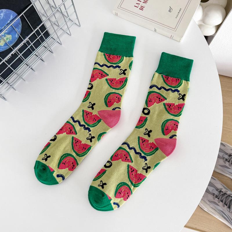 Zhuji Socks Animal Printed Sports Socks 36-47 Wind Trend Men'S Stockings Medium And High Stockings