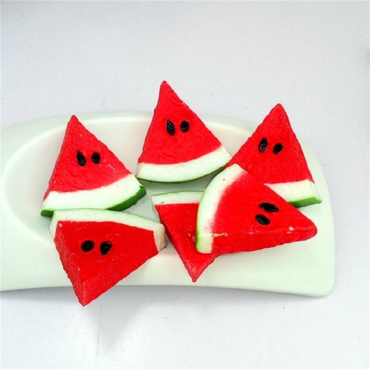 Pack Of 10 Sealant Artificial Greenmelon Slices Realistic Pretended Fruit Bedeck For Experiences Photography Displays
