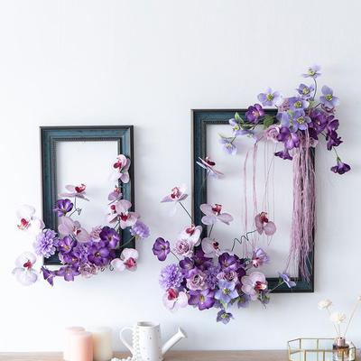 Floral Art Photo Frame Set for Wall and Window Decoration