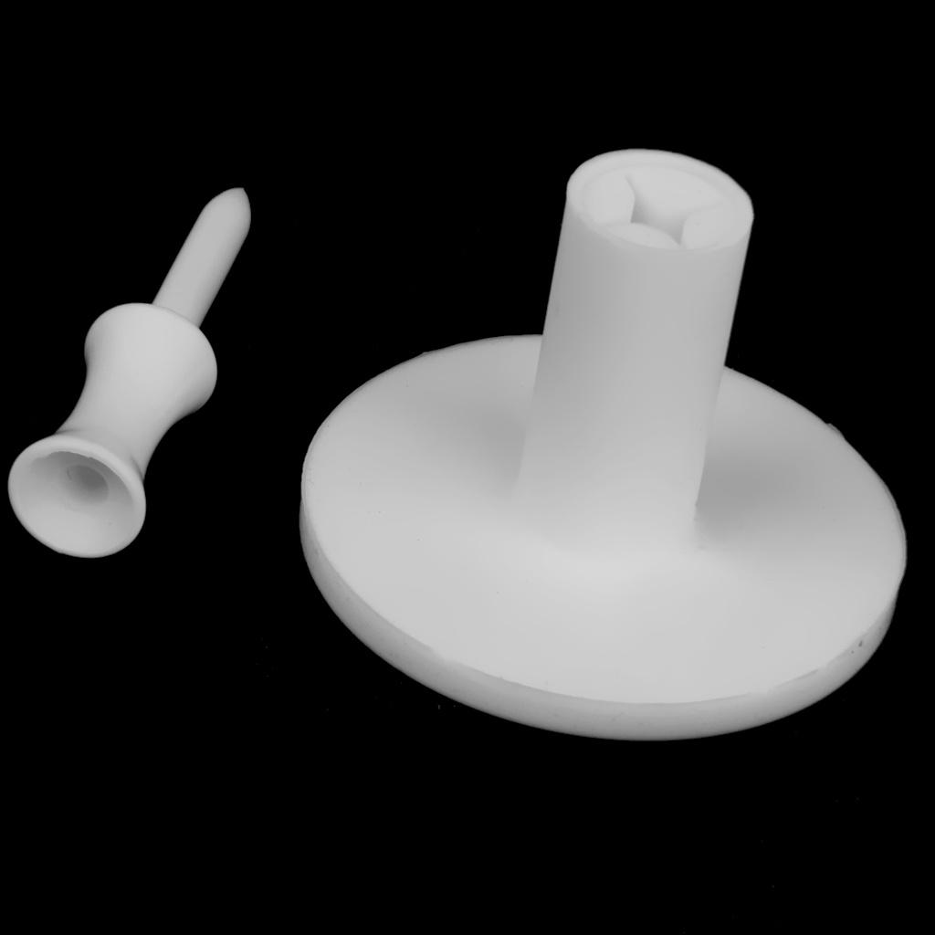 

White Rubber Golf TEE Holder for Golf Driving Range Tees