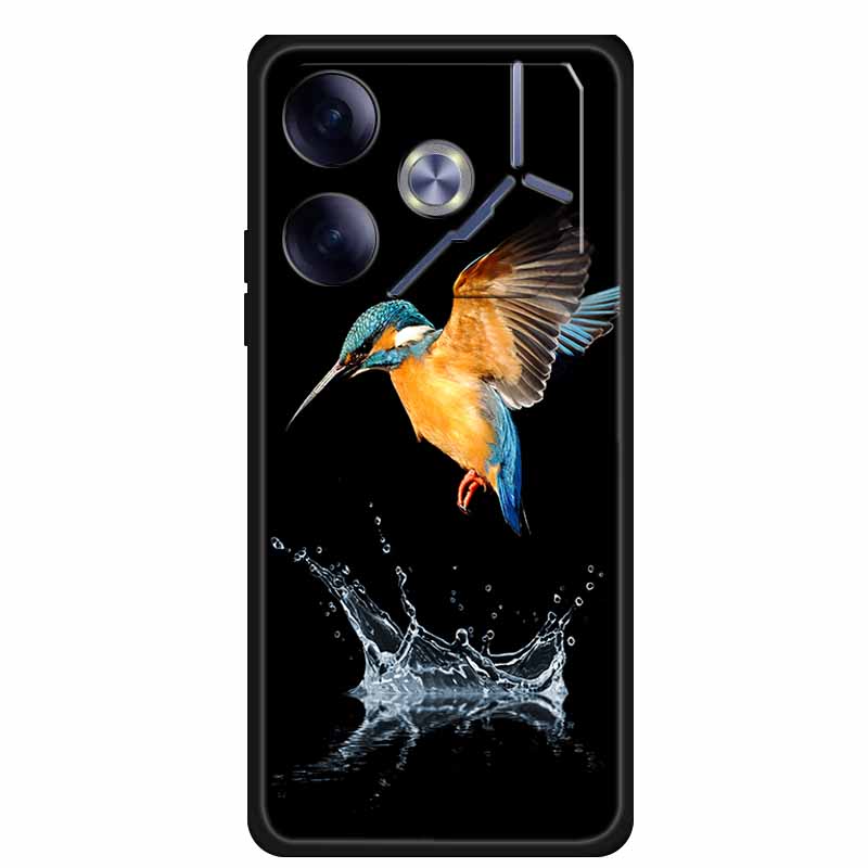 Phone Case For Tecno Pova 6 Back Cover Case Shockproof Black Silicone Soft Funda For Tecno Pova 6 Case Pova6 6.78" Capas Coque