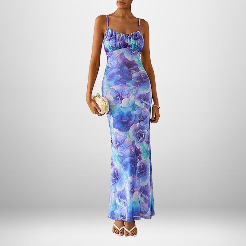 

Весна Новая Женская Одежда Элегантное Обтягивающее Сексуальное Платье на Бретелях с Принтом 3XL