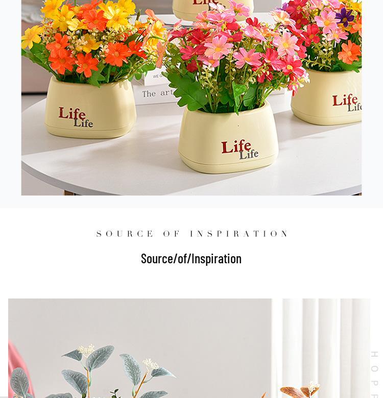 Sunflower Artificial Flower Arrangement - Small Potted Plants & Plastic Bouquets for Living Room and Dining Table Decor