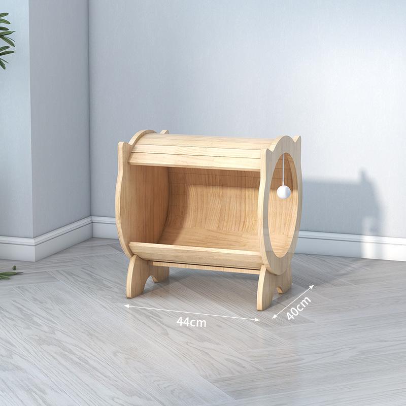 Multi-functional Cat House Carrier Solid Wood Cattery Space Capsule Cat's Nest Cats Scratching Board Pet Supplies Products