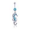 Sexy Female Navel Ring Dolphin Shark Hippocampus Anchor Ocean Navel Buckle