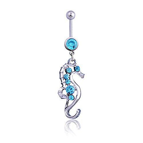 Sexy Female Navel Ring Dolphin Shark Hippocampus Anchor Ocean Navel Buckle