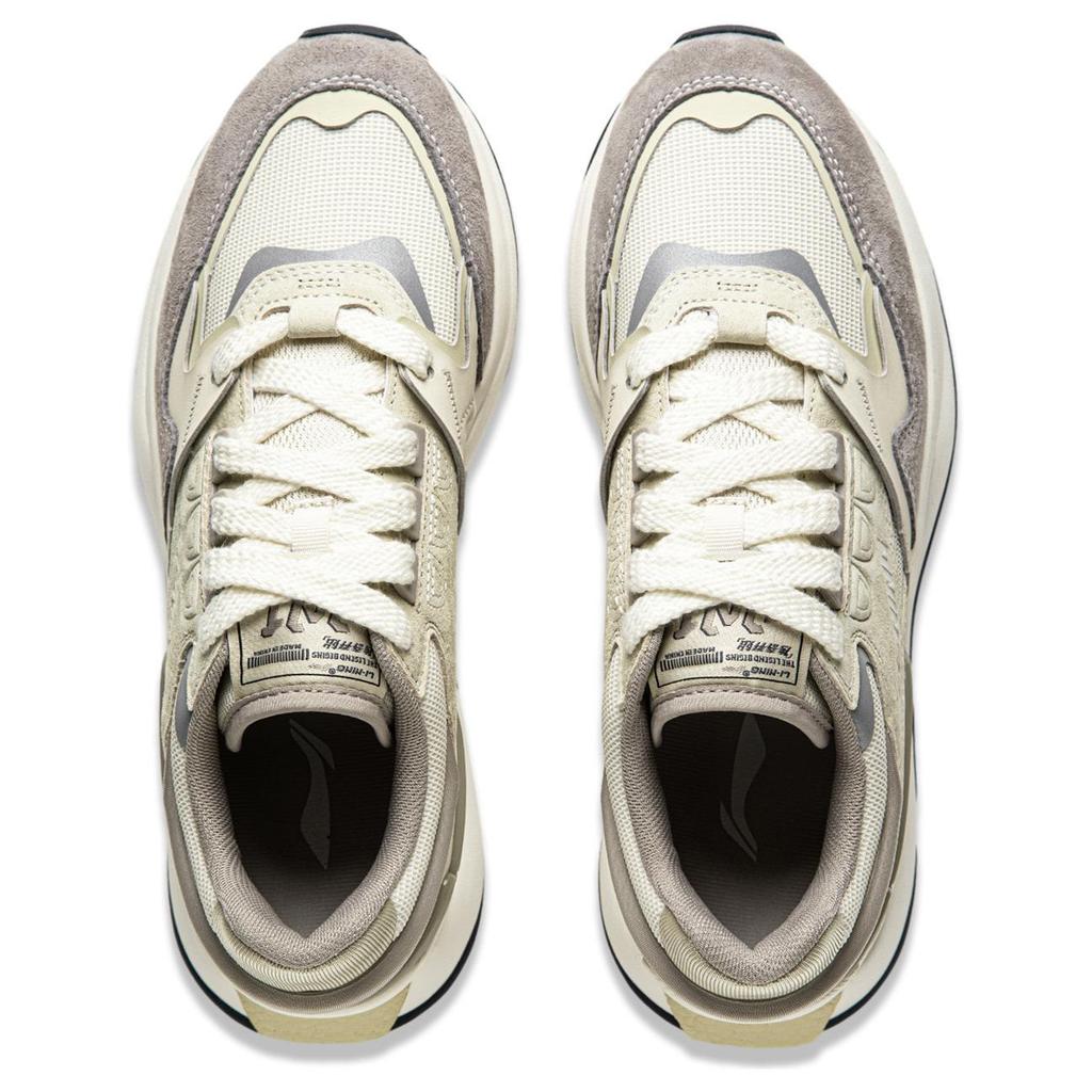 New LiNing Sports Life Collection Cushioning Anti Slip And Wear Resistant Low Top Casual Shoes Men's Gray AGCU079-1
