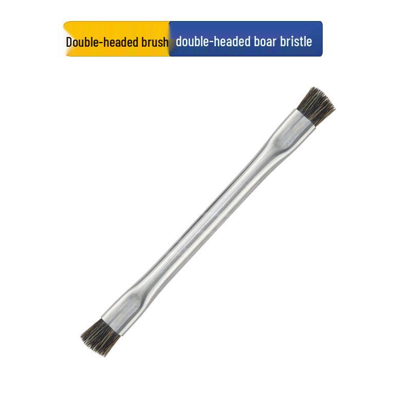 

Двусторонняя антистатическая щетка с щетиной кабана для ремонта телефонов, для очистки плат и пыли