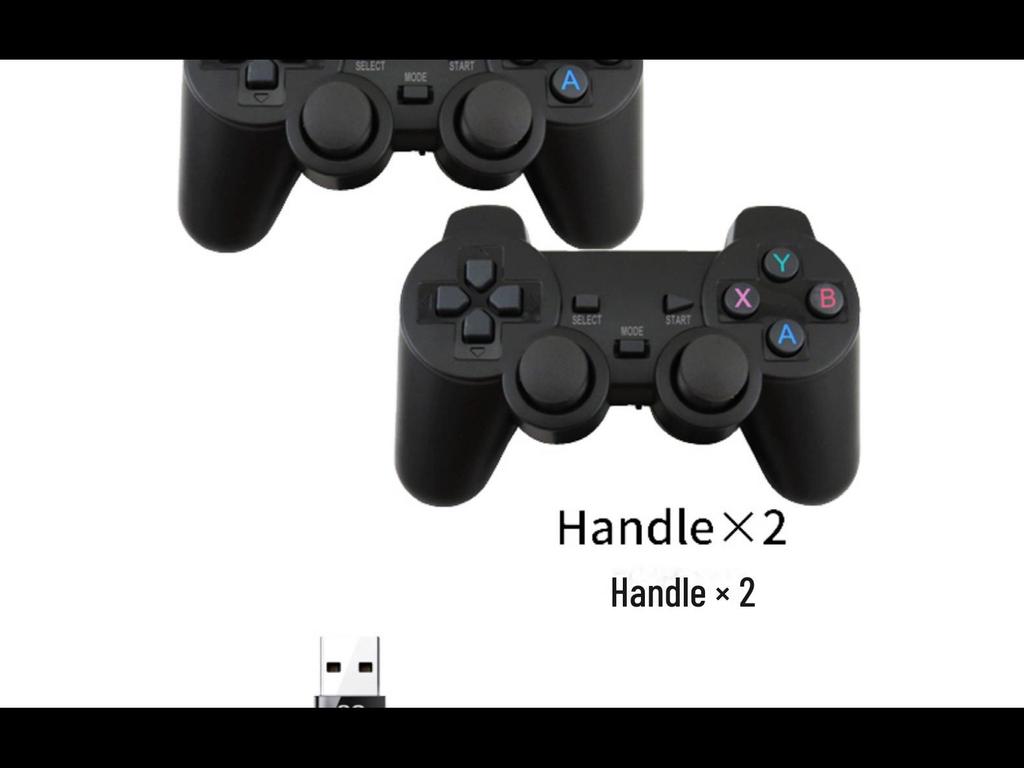 015D Double 2.4G Wireless Game Controller with Dual S2 Receivers, Motor-Free, Compatible with S2 Game Box