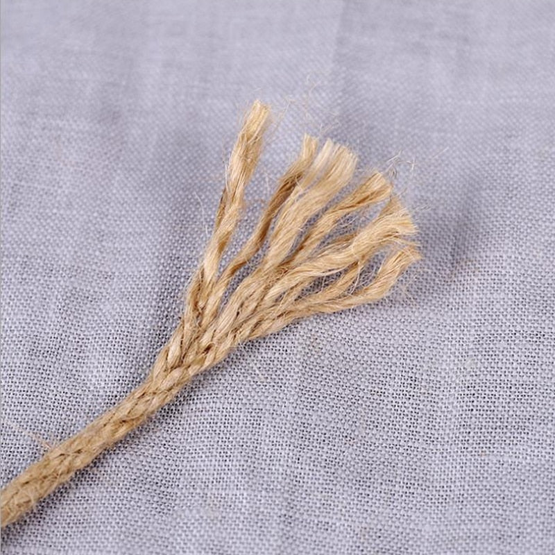 4Mm 12Mm Natural Burlap Jute Twine Retro Rope String Handmde Craft Wedding Home Decoration Cords Rope & Suspension