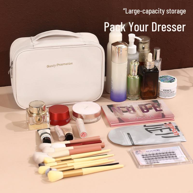 Premium Large Capacity Multifunctional Makeup Bag with Handle