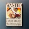 Kreativní magnet s plakátem Wanted z One Piece - Anime Kreslená Dekorace na ledničku & Samolepka na vzkazy