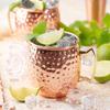 2Pcs Copper Moscow Mule Mug Durable Coppery Beer Mugs 350ml Coffee Mug Milk Cup Pure Copper Bar Cup Drinkware for Bar Party