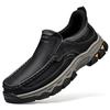 New Trend Men Genuine Leather Loafers Spring Autumn Hiking Shoes Stylish Outdoor Casual Shoes Cowhide Man Slip On Shoe Moccasins