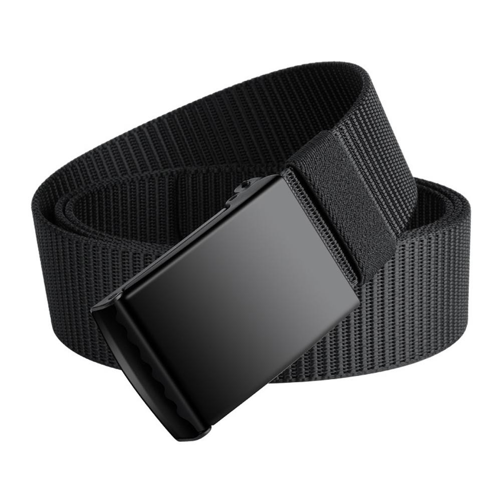 Newest Men's Belts Metal Buckle Automatic Tactical Belt Golf Canvas Workwear Casual Outdoor Military Training Pant Trousers Belt