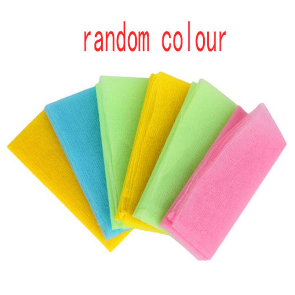 Pcs Random Color Fashion Hot Sale Nylon Scrubbing Body Cleaning Washing Towel Bath Shower Cloth