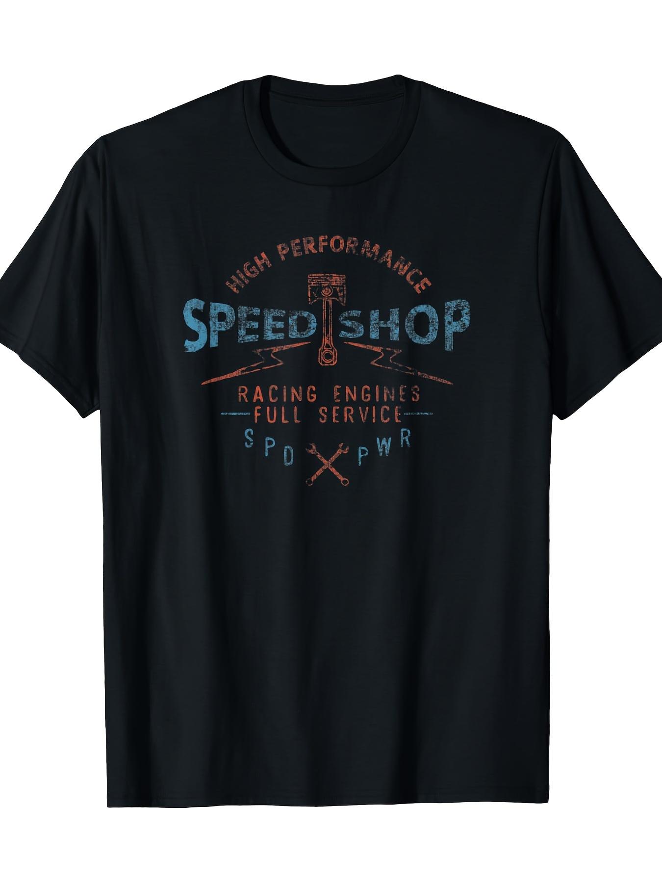 

High Performance Speed Shop Vintage TShirt 100 Cotton ONeck Short Sleeve Summer Casual Mens Tshirt Streetwear S