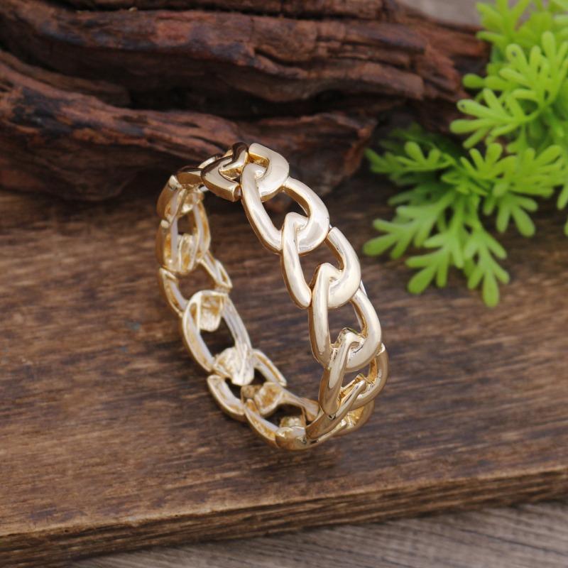 New smooth hollow geometric oval elastic bracelet men's and women's fashion versatile hollow water drop bracelet