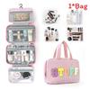Large Capacity Makeup Bag With Dry Wet Separation For Travel And Daily Use