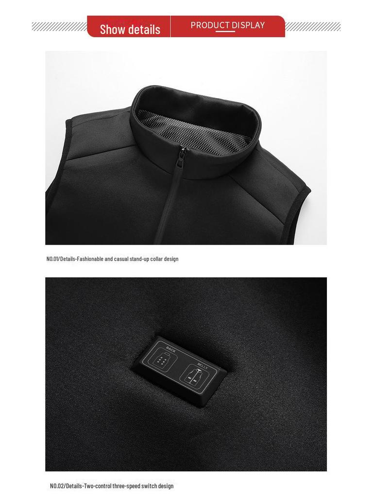 Cross-border USB Nine-Zone Smart Heating Vest: Electric Warmth and Constant Temperature for Couples