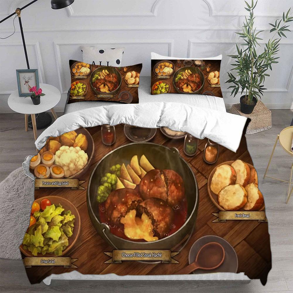 3D Printed Game Unicorn Overlord Bedding Sets Comforter Quilt Bed Cover Duvet Cover Pillow Case 2-3 Pieces Sets Kids Adult Size