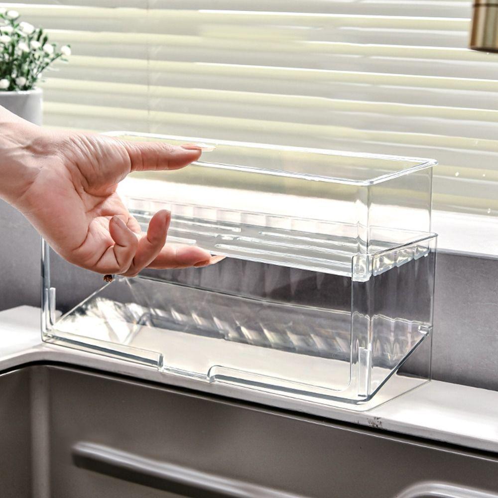 Large Size Self-draining Sink Shelf Rag Organizer Soap Basket  Bathroom Shampoo Shelves