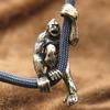 Zvíře Gorila Mosazný Nůž Korálky Orangutan Paracord Náramek Deštník Lano Pomůcka na přežití v přírodě Příslušenství k přívěskům na řetízek