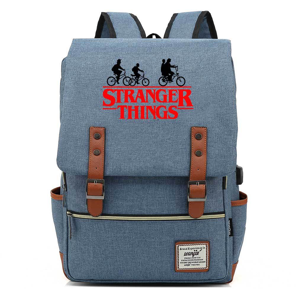 Stranger Things Studenten-USB-Rucksack