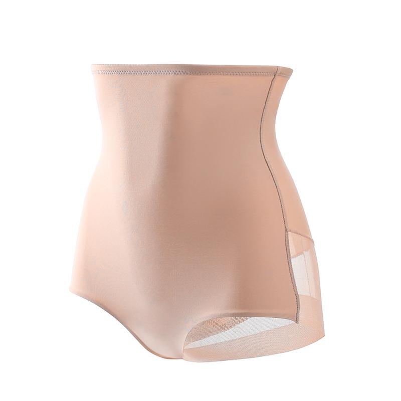 Flarixa Thin Ice Silk Panties Mesh Material Breathable High Waist Pants Bodyshaper Shaperwear Hip Llifter Women's Underwear Girl's Undies
