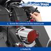 Bingfu Motorcycle Carbon Fiber Antenna Mast Replacement Compatible with 1989-2023 Road King Softail Touring Street Glide Road Glide Fat Boy Electra