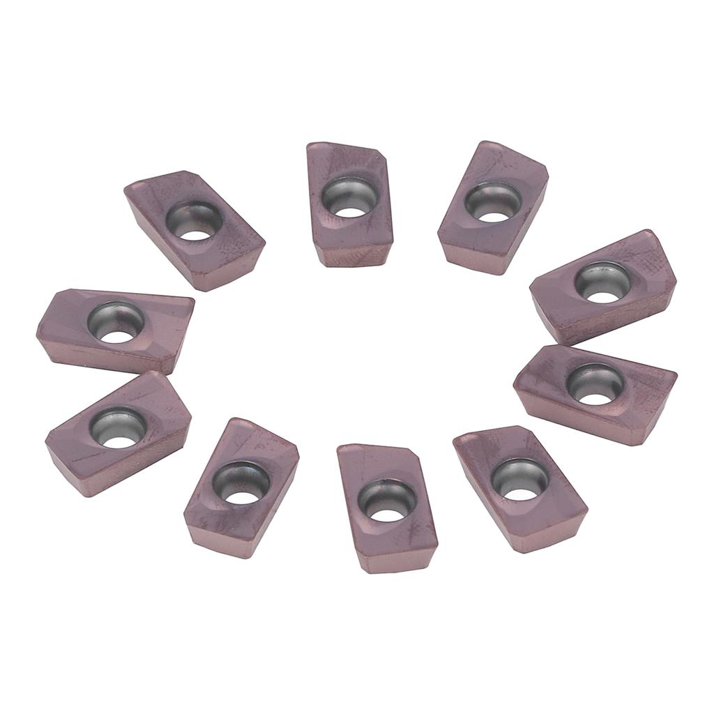 10 Pcs Milling Inserts Indexable Carbide Lathe Cutting Tools Multi Usage CNC Turning Finishing Blades with Storage Box