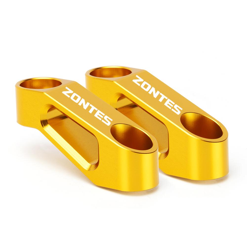 High Quality Aluminium Motorcycle Mirror Extension Set For Zontes G1 125 ZT125 G1 ZT125U ZT 125 U ZT 310R 310X ZT310R