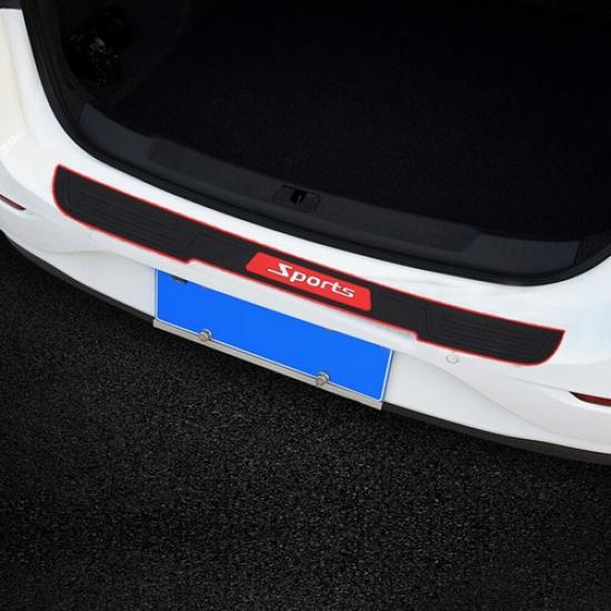 Rubber Car Door Sill Cover Scuff Plate Rear Bumper Guard Protection Accessories