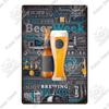 Putuo Decor Funny Beer Metal Sign Vintage Plaque Tin Sign Alcohol Drinker Sign for Bar Pub Club Man Cave Kitchen Wall Decoration