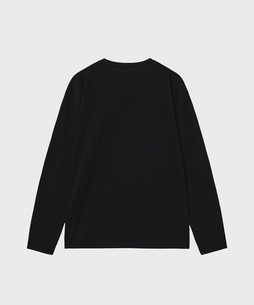 Noir Silky Blended Crew Neck T-Shirt (Black)