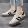 Popular 2025 Women's Board Shoes Korean Version Platform-soled Sports and Leisure Single Shoes Retro Versatile German Training Board Shoes Women