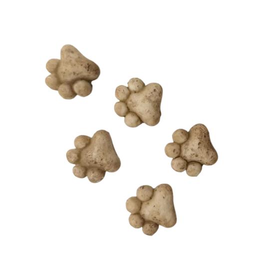 

Mini Cat Paw Resin Stones, Miniature Cat Paw Shaped Garden Statue, Cute Landscaping Stones for Lawn, Path, Yard, Backyard, Planters, Terrarium, 5pcs